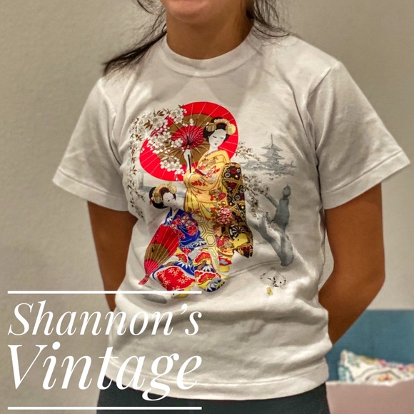 Japanese Painting graphic shirt Made in Japan A34
